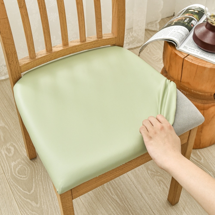 

Large 45-53cm Waterproof Oil Wear-resistant PU Leather Chair Cover Universal Elastic Seat Cover(Fruit Green)