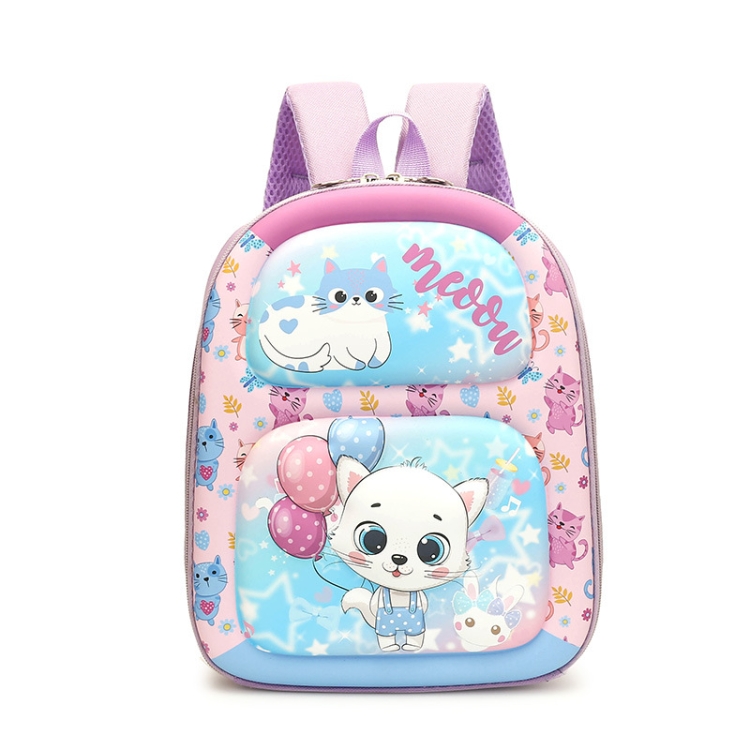 Kindergarten Cartoon School Bag 3D Hard Shell Children Shoulder