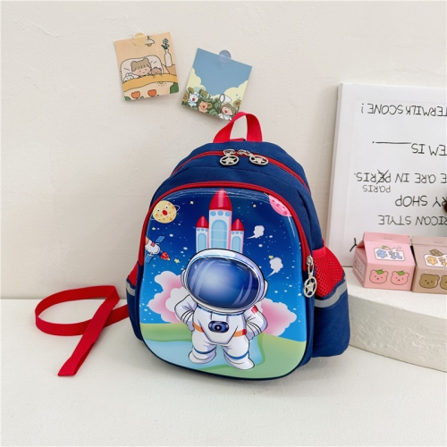 Borsa da scuola per bambini, borsa a tracolla rigida con guscio rigido,  stile: astronauta (blu scuro)