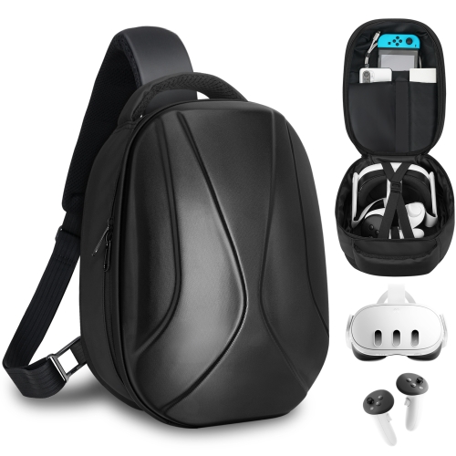 For Meta Quest 3 Hard Suitcase Expandable Capacity Shoulder Backpack тангента baofeng shoulder speaker mic 1xptt for uv 5r