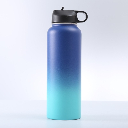 

40oz 1150ML 304 Stainless Steel Double Layer Vacuum With Handle Sports Kettle Outdoor Portable Thermal Mug(Gradient Blue)