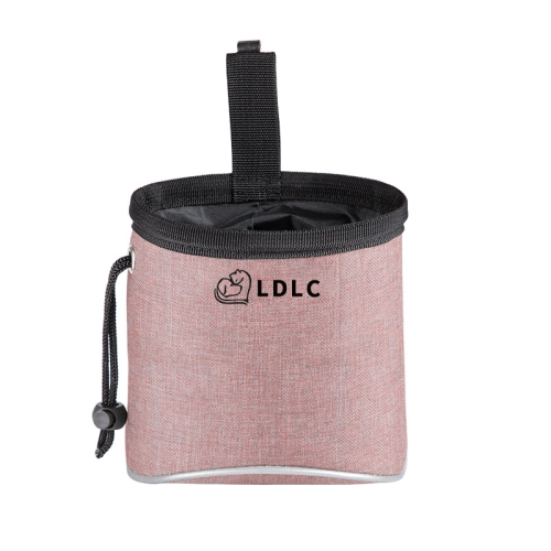

LDLC Outdoor Pet Snack Bag Oxford Cloth Reflective Dog Training Bag(Light Pink)