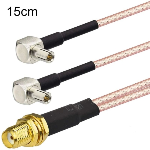 

SMA Female To 2 TS9 R WiFi Antenna Extension Cable RG316 Extension Adapter Cable(15cm)