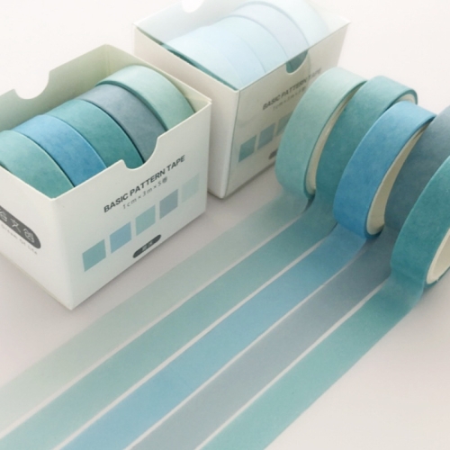 

5rolls /Box 3m Washi DIY Decoration Handbook Tape Set, Color: Summer