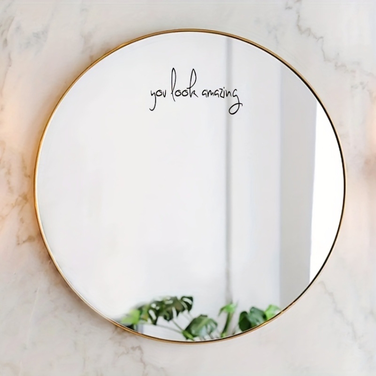 

You look amazing 2pcs /Set Waterproof and Oilproof Vinyl Stickers Mirror Decorative Stickers