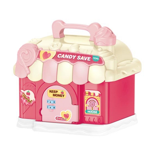 

18 x 15 x 16.5cm Candy House Childrens Cartoon Coin Bank Small House Savings Jar Toys(Pink)