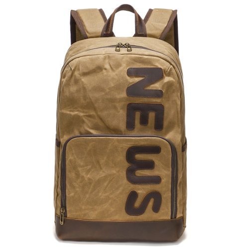 

Retro Canvas Backpack Rucksack Large Capacity Laptop Bag(B20 Khaki)