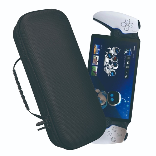 

For PIayStation Portal Game Console EVA Cloth Grain Handbag Clutch Protective Bag(Black)