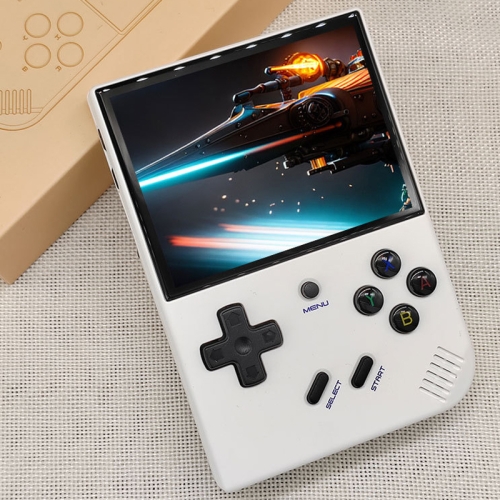 ANBERNIC RG35XX PLUS Handheld Game Console 3.5-Inch IPS Screen Support HDMI TV 64GB(White)