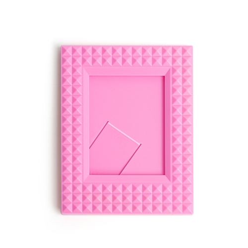 

Mini 3-Inch Rivet Vertical Color Celebrity Photo Card Photo Frame(Rose Pink)
