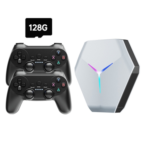 

X10 5G WIFI 4K-8K Game Console Dual System Cloud Computer Game Box ,EU Plug, Spec: Double Handle 128G