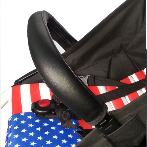 

Baby Stroller Handle Cover PU Leather Protective Case For Babyyoya / Spirit Kids / Hiwide, Color: Front Armrest Black