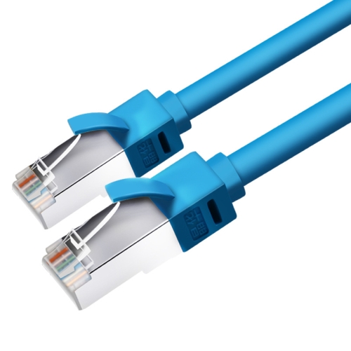 

JINGHUA Category 6 Gigabit Double Shielded Router Computer Project All Copper Network Cable, Size: 10M(Blue)