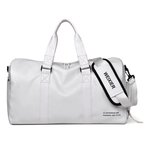 

WEIXIER T602 Large Capacity Travel Duffel Bag Outdoor Sports Handbag(White)