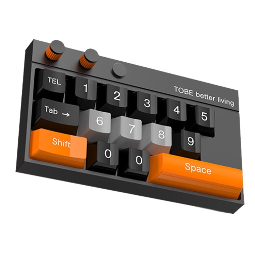 

Keyboard Shaped Temporary Parking Number Plate Ornaments Car Interior Decoration Supplies(Orange Black)