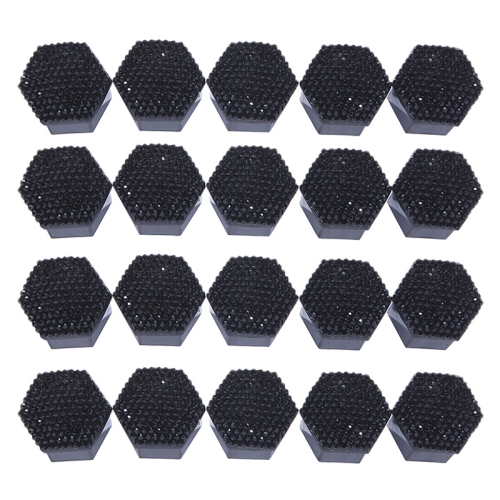 

21pcs/set Diamond-encrusted Wheel Caps Tire Screw Protective Covers, Color: 21 Black