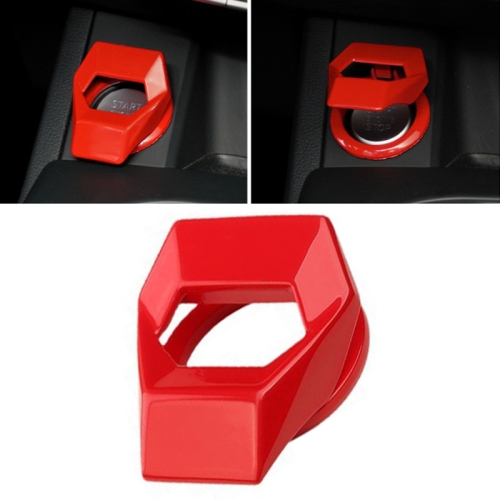 

Car One-button Start Decorative Ring Knob Type Ignition Device Protective Cover(Red)