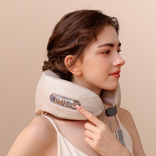 

Cervical Spine Massage Instrument Multi-Function Shoulder And Neck Hot Kneading Massager(Beige)