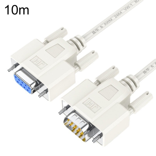 

JINGHUA B110 Male To Female DB Cable RS232 Serial COM Cord Printer Device Connection Line, Size: 10m(Beige)