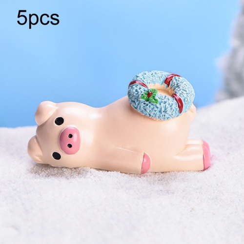 

Christmas Cute Micro Landscape DIY Bonsai Decoration Snowscape Ornament, Style: No.21 Lying Pork