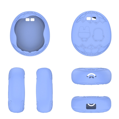 

For Tamagotchi UNI (2023) Pet Game Machine Silicone Protection Case(Luminous Blue)