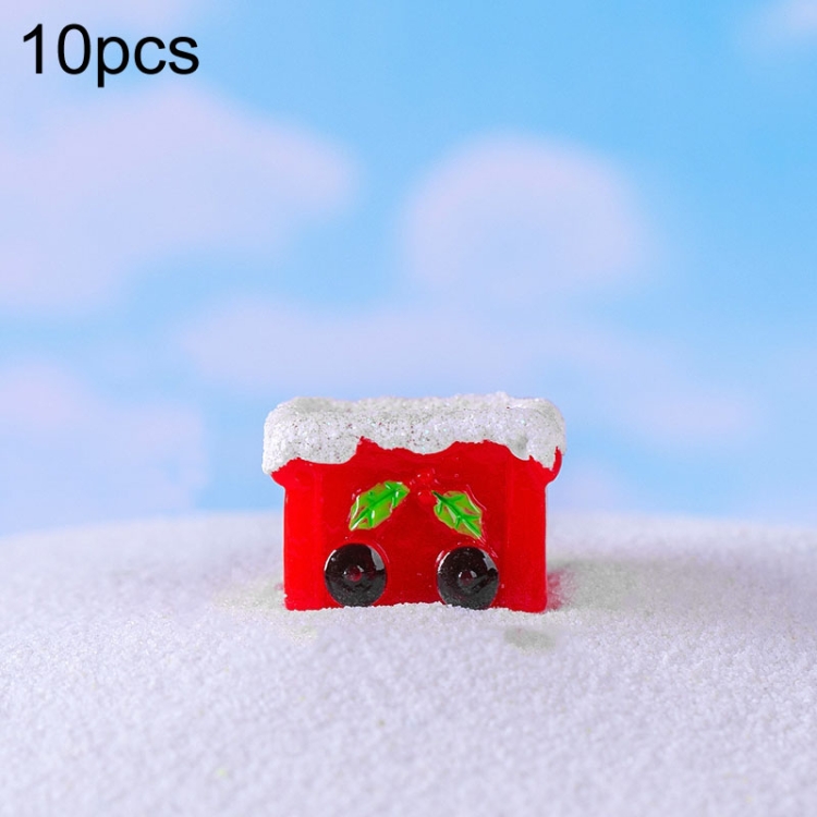 

Christmas Cute Micro Landscape DIY Decorations Snowy Desktop Ornament, Style: No.20 Train Car