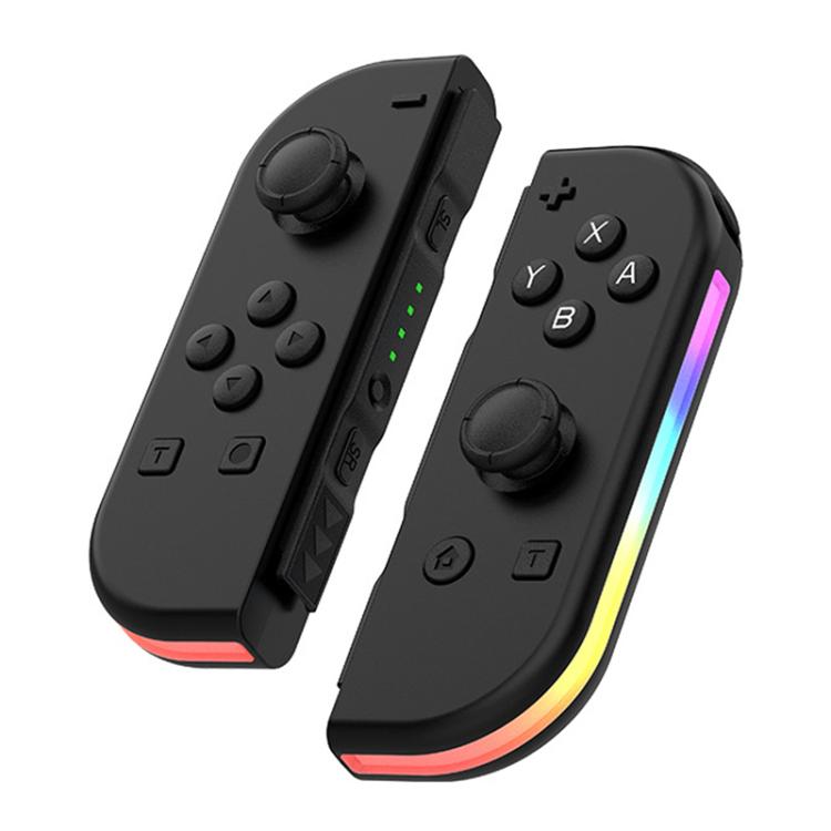 

JOY-02 Gaming Left And Right Handle With RGB Lights Body Feel Bluetooth Gamepad For Switch / Switch OLED / Switch Pro / Switch Lite / Switch Joycon(Black)