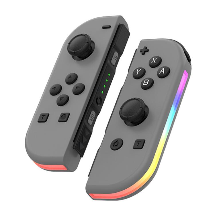 

JOY-02 Gaming Left And Right Handle With RGB Lights Body Feel Bluetooth Gamepad For Switch / Switch OLED / Switch Pro / Switch Lite / Switch Joycon(Grey)