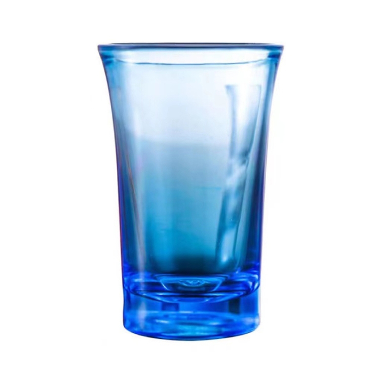 

35ml Bar Party Acrylic Colorful Cup Mini Liquor Glass, Color: Blue