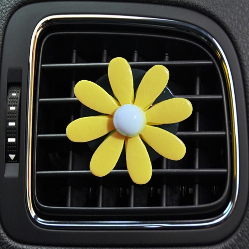 

Colorful Daisy Car Decorative Air Vent Aromatherapy Clip, Color: Yellow
