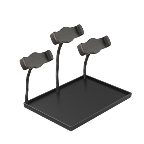 

Cell Phone Live Stands Microphone Sound Card Tray Multifunctional Shelf Pallet, Specification: Tray+3 Camera Position