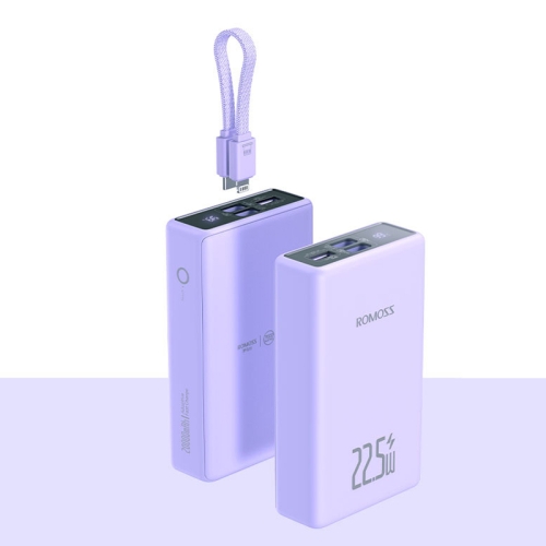 

ROMOSS LT20A 20000mAh Comes With Line Charging Treasure Two-Way Fast Charging Mobile Power Supply(Purple)