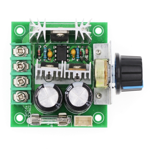 

12V-40V 10A DC Motor Speed Controller PWM Stepless Speed Switch, Style: With Stand