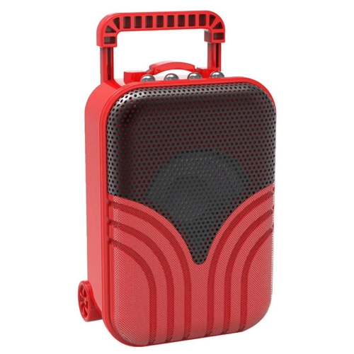 X1 Mini valise à roulettes Haut-parleur Bluetooth Carte rétro