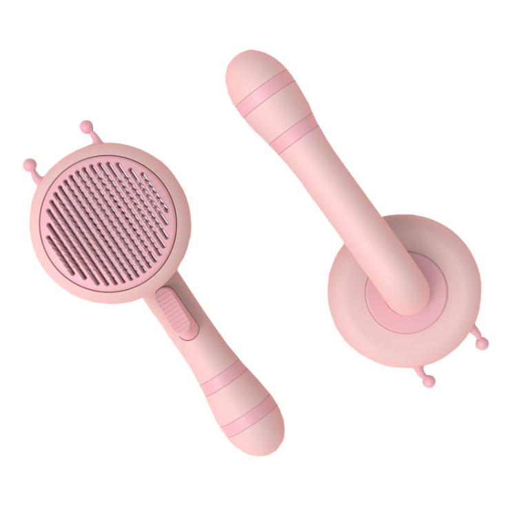 

Bee Pet Comb Cats Hair Removal Massage Needle Brush(Pink)