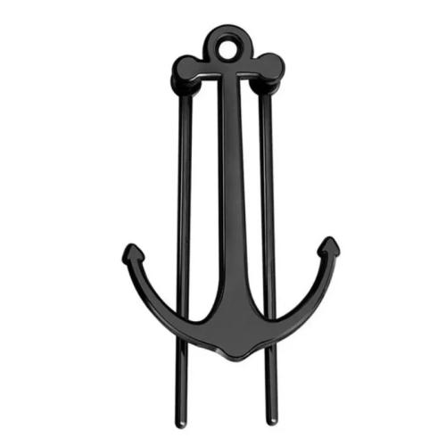 

Personalized Metal Anchor Bookmark Cubic Book Page Clip Reading Aid Stationery For Students(Black)