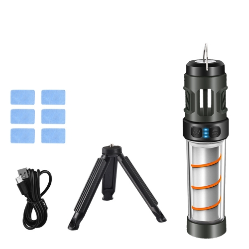 

4 In 1 Outdoor Multi-function Flashlight Ambient Light Mosquito Repellent Lamp, Spec: Tripod Version