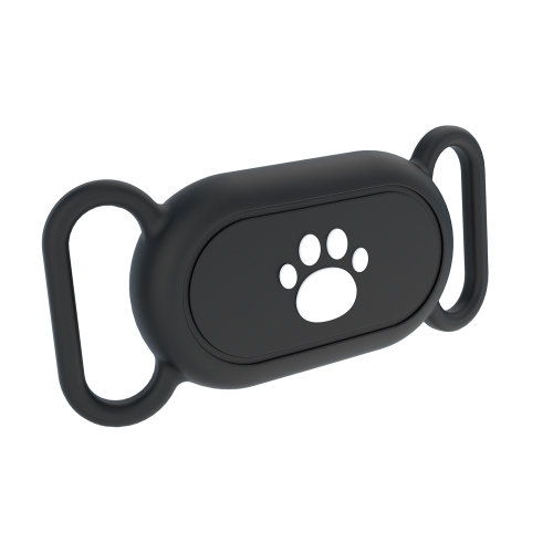 

For Samsung Galaxy SmartTag 2 Pet Life Waterproof Silicone Protective Case, Color: Black Cat Claw