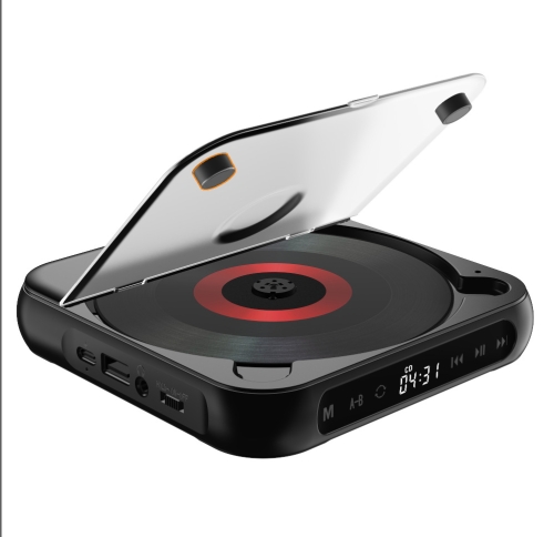 

Kecag KC-918 Bluetooth CD Player Rechargeable Touchscreen Headphone Small Music Walkman(Black)