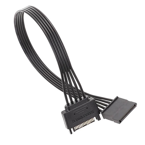 60cm Power Supply SATA 15Pin Male And Female Extension Cable Durable Hard Disk Drive Power Connection Cables