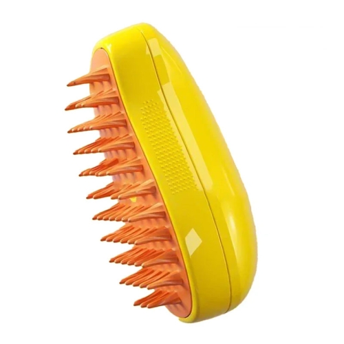 Mango Pet Electrical Spray Massage Comb Hair Removal Cleaning Grooming Brush For Cats And Dogs(Yellow)