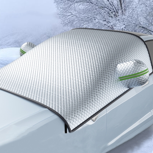 

Car Front Windshield Snow and Anti-freeze Thickened Car Cover, Size: White SUV