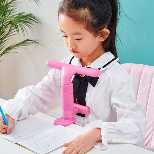 

Sitting Posture Corrector Writing Posture Eye Protector Children Reading Aids(Pink)