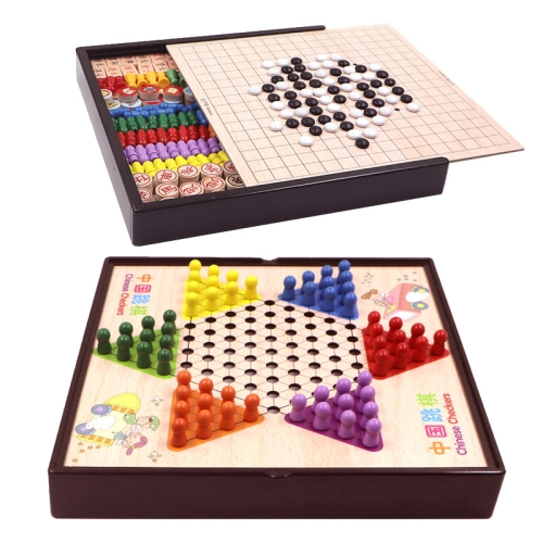 

2 in 1 A Model Wooden Multifunctional Parent-Child Interactive Children Educational Chessboard Toy Set