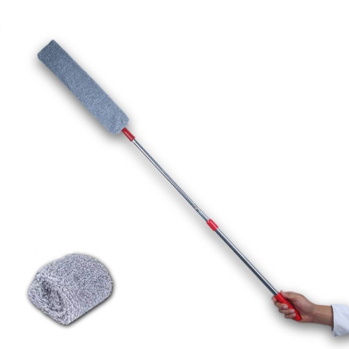 

Retractable Gap Dust Cleaner Under Appliance Microfiber Dust Brush With Extension Pole(Red)