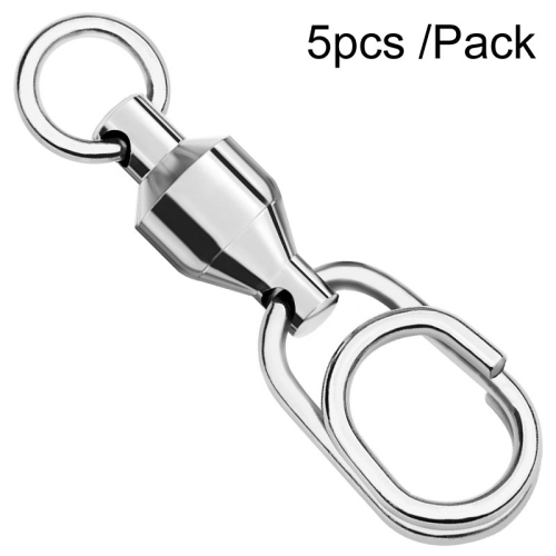 

5pcs /Pack PROBEROS DAC006 Lure Baits 8-Type Rings Connector High-Speed Bearing Swivel Oval Pin Fishing Gear Accessories, Length: 35mm