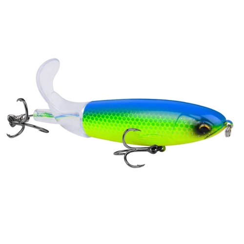 PROBEROS DW601 360 Degree Rotating Propeller Lures Topwater Tethered Tractor Floating Fake Fish Bait, Size: 10.5cm/13.5g(Color A)