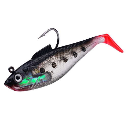 

PROBEROS DW6085 Sea Bass Leadfish Soft Lure T-Tail Software Baits Sea Fishing Boat Fishing Bionic Lures, Size: 11cm/24.6g(Color D)