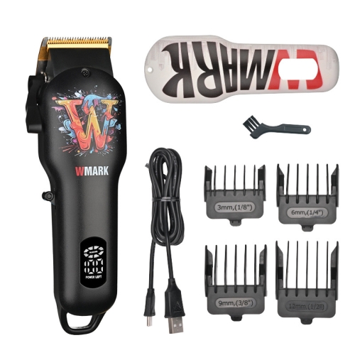 

WMARK NG-123 Oil Head Electric Hair Clippers Rechargeable Haircutting Scissors(Black)