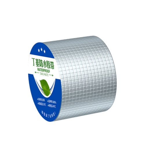 

1.2mm Thickness Butyl Waterproof Tape Self-Adhesive Aluminum Foil Tape, Width x Length: 10cm x 10m